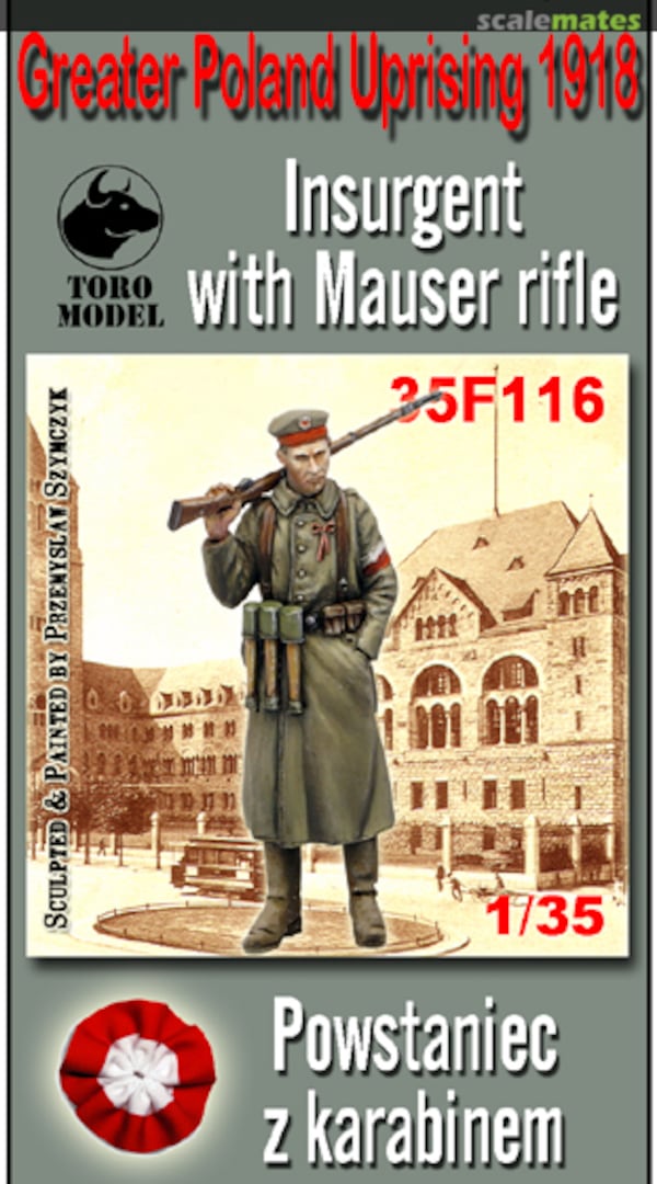 Boxart Greater Poland Uprising 1918 Insurgent with Mauser Rifle 35F116 ToRo Model Boxart Greater Poland Uprising 1918 Insurgent with Mauser Rifle 35F116 ToRo Model