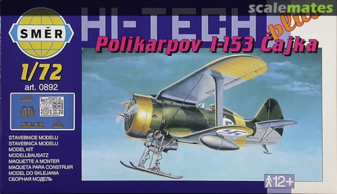 Boxart Polikarpov I-153 Cajka 0892 Směr Boxart Polikarpov I-153 Cajka 0892 Směr