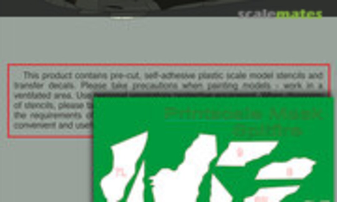 1:72 Supermarine Spitfire Mk.1 (Print Scale PSM72007) PSM72007