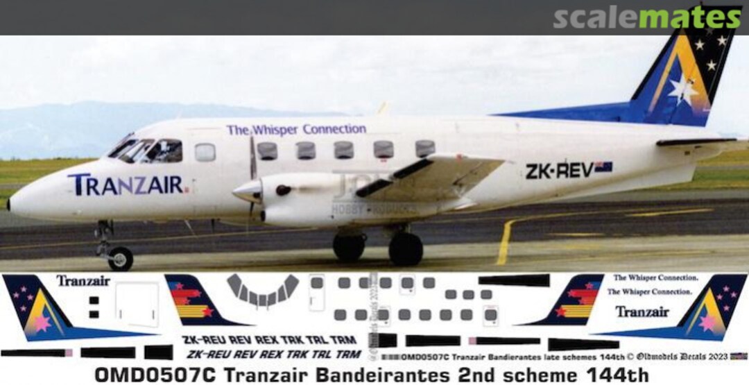 Boxart Bandeirante - Tranzair 2nd scheme OMD0507C Oldmodels Decals Boxart Bandeirante - Tranzair 2nd scheme OMD0507C Oldmodels Decals