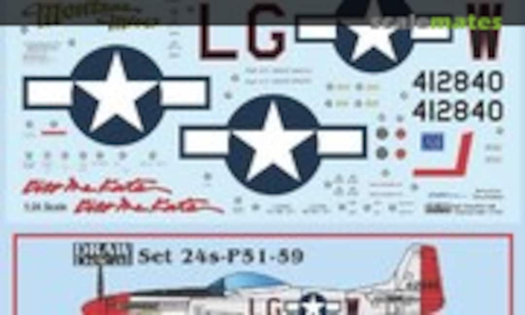 1:24 P-51D “Montana Miss” / “Kiss Me Kate” (Draw Decal 24-P51-59) 24-P51-59