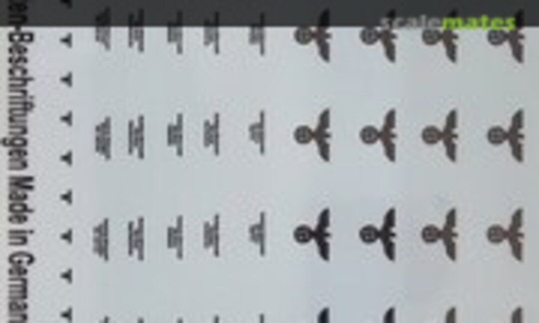 1:72 Markings For German Transport Crates (Peddinghaus-Decals 720943) 720943