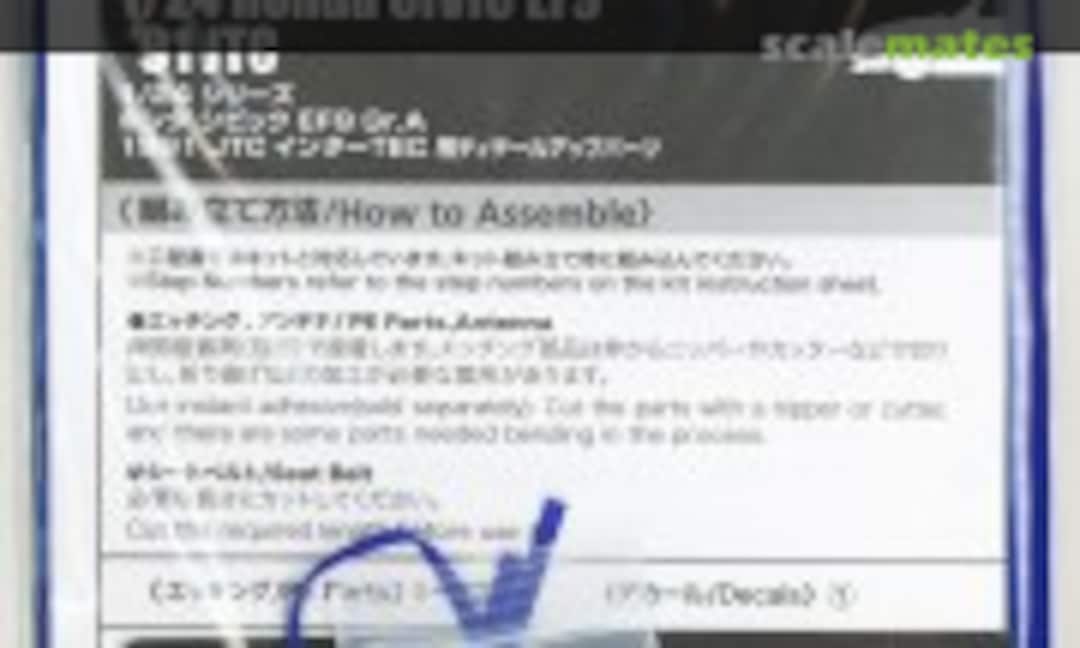 1:24 Honda Civic EF9 Gr. A 1991 InterTEC (Beemax Model Kits EX24030) EX24030