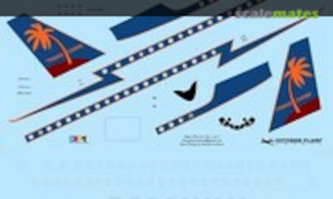 1:144 DC-8-54CF Trans Carib (Final) (Vintage Flyer Decals VFD144-135) VFD144-135