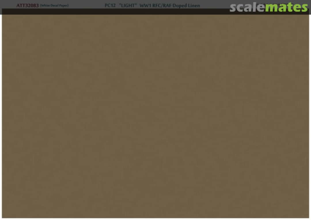 Boxart (white decal paper) pc12 'light' ww1 rfc/raf doped linen ATT32083 Aviattic