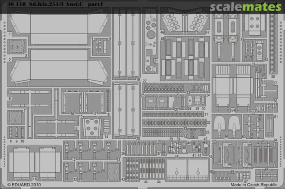 Boxart Sd.Kfz. 251/3 Ausf. C 36118 Eduard Boxart Sd.Kfz. 251/3 Ausf. C 36118 Eduard