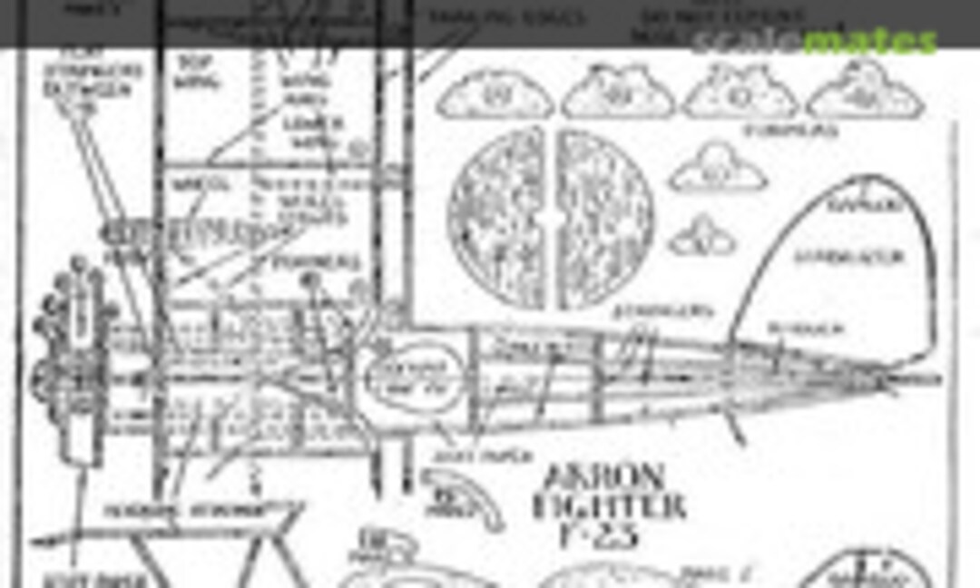 1:25 Akron Fighter (Guillow's F-23)