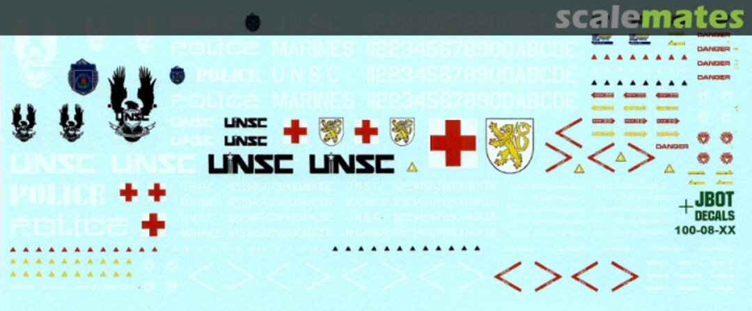 Boxart HALO UNSC Pelican Decals 100-08-XX JBOT Decals Boxart HALO UNSC Pelican Decals 100-08-XX JBOT Decals