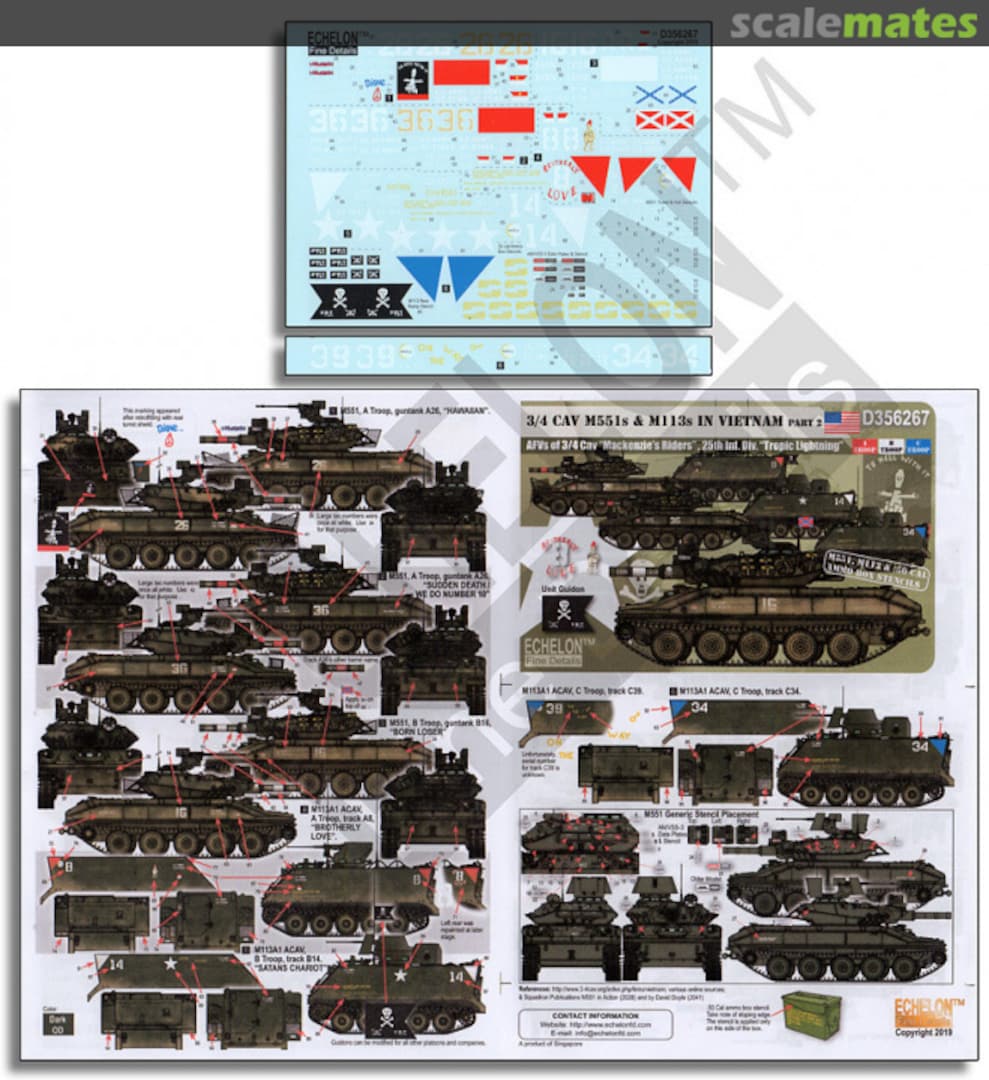 Boxart 3/4 CAV M551s & M113s in Vietnam (Part 2) D356267 Echelon Fine Details Boxart 3/4 CAV M551s & M113s in Vietnam (Part 2) D356267 Echelon Fine Details