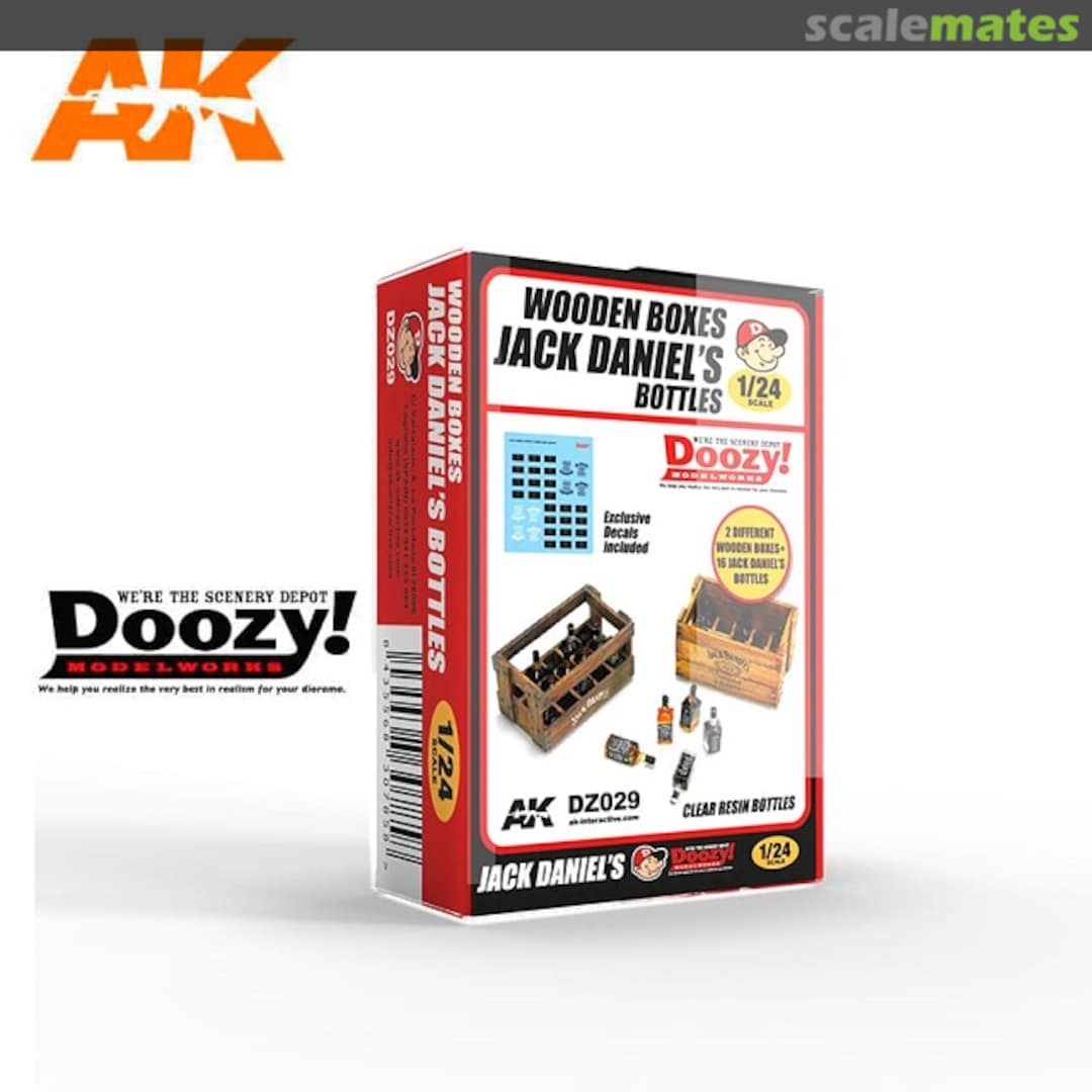 Boxart Jack Daniel's Bottles DZ029 AK Interactive Boxart Jack Daniel's Bottles DZ029 AK Interactive