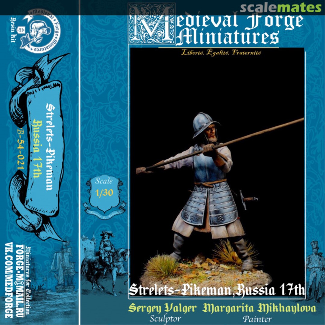 Boxart Strelets - Pikeman B-54-021 Medieval Forge Miniatures