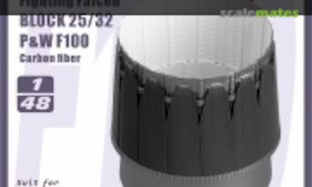 1:48 Exhaust (open) & Afterburner F-16C Fighting Falcon Block 25/32 P&W F100 (Gloria Model GR48016C) GR48016C