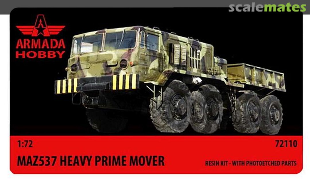 Boxart MAZ 537 Heavy Prime Mover E72110 Armada Hobby Boxart MAZ 537 Heavy Prime Mover E72110 Armada Hobby
