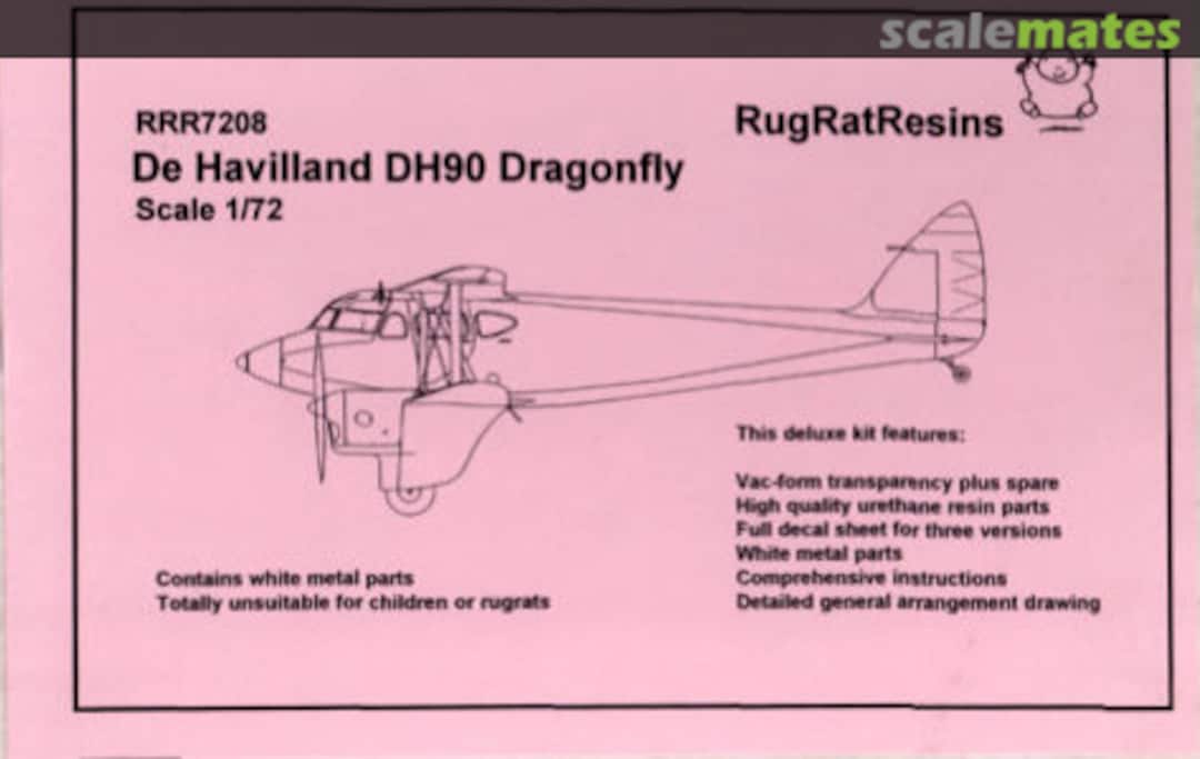 Boxart De Havilland DH90 Dragonfly RRR7208 RugRatResins Boxart De Havilland DH90 Dragonfly RRR7208 RugRatResins