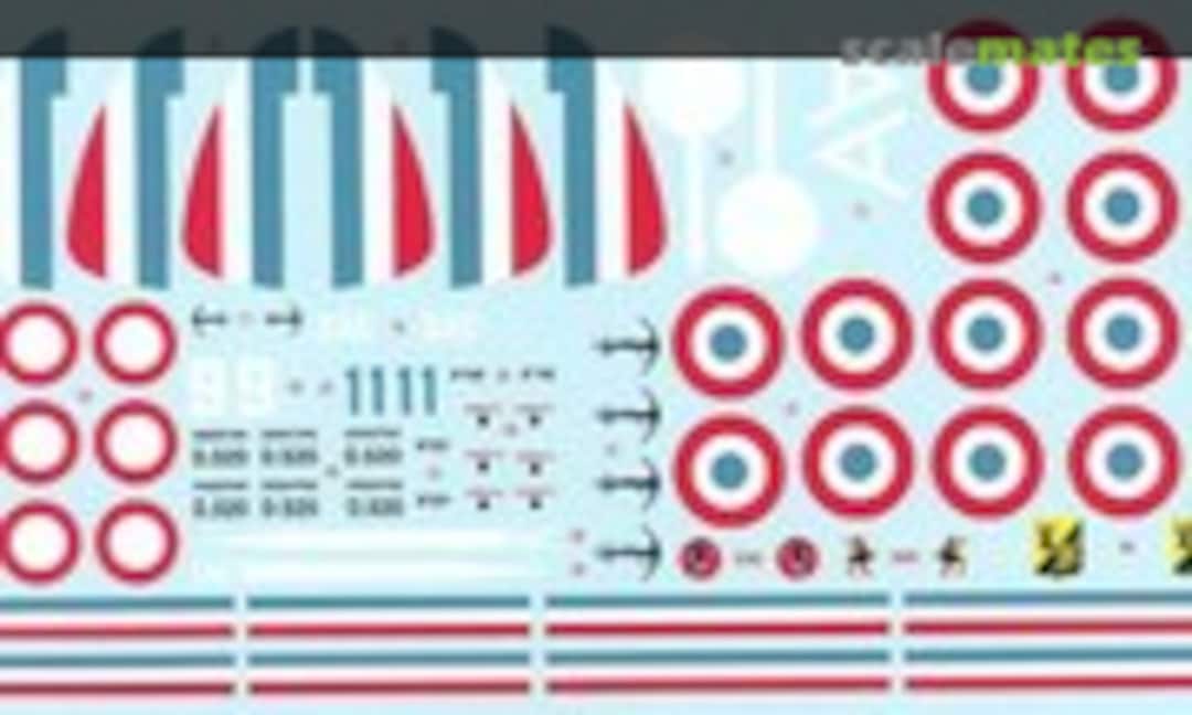 1:48 Dewoitine D.520 - World War Two (Berna Decals BD 48-23) BD 48-23