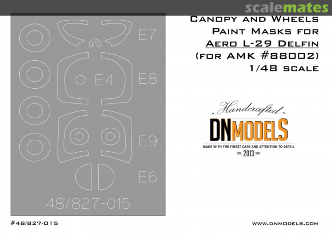 Boxart Canopy and Wheels Paint Masks for Aero L-29 Delfin 48/827-015 DN Models Boxart Canopy and Wheels Paint Masks for Aero L-29 Delfin 48/827-015 DN Models