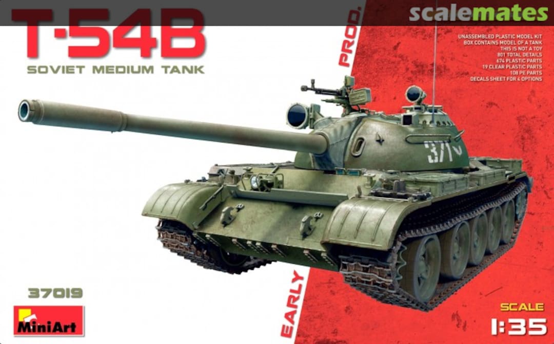 Boxart T-54B Early Prod. 37019 MiniArt Boxart T-54B Early Prod. 37019 MiniArt
