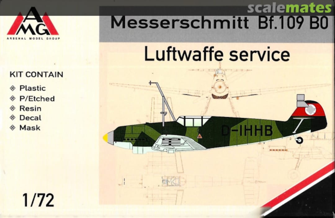 Boxart Messerschmitt Bf.109 B0 72419 AMG Boxart Messerschmitt Bf.109 B0 72419 AMG