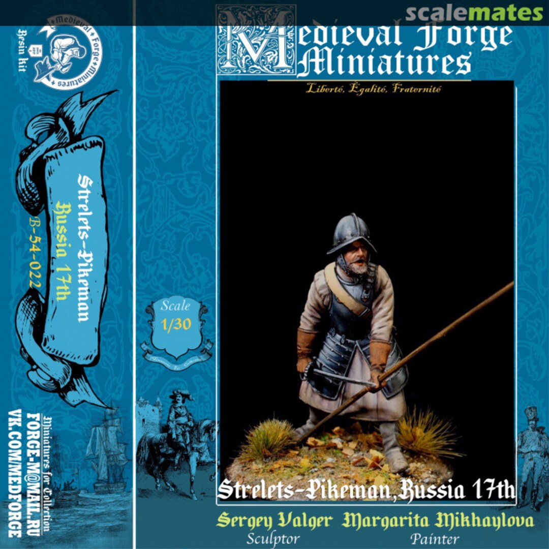 Boxart Strelets - Pikeman B-54-022 Medieval Forge Miniatures