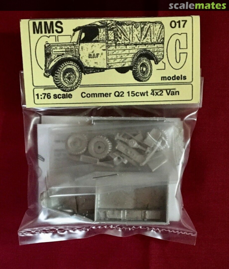 Boxart Commer Q2 15cwt 4x2 Van 017 MMS Models Boxart Commer Q2 15cwt 4x2 Van 017 MMS Models
