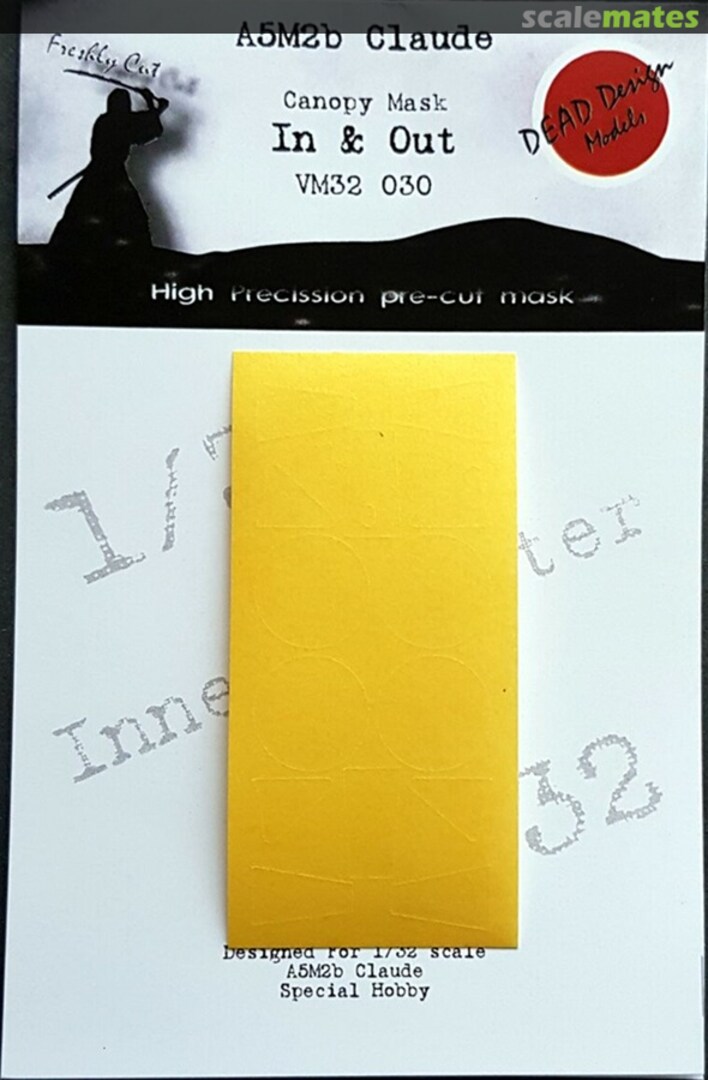 Boxart Mitsubishi A5M2b Claude (canopy masks (inside & outside)) VM32030 DEAD Design Models Boxart Mitsubishi A5M2b Claude (canopy masks (inside & outside)) VM32030 DEAD Design Models