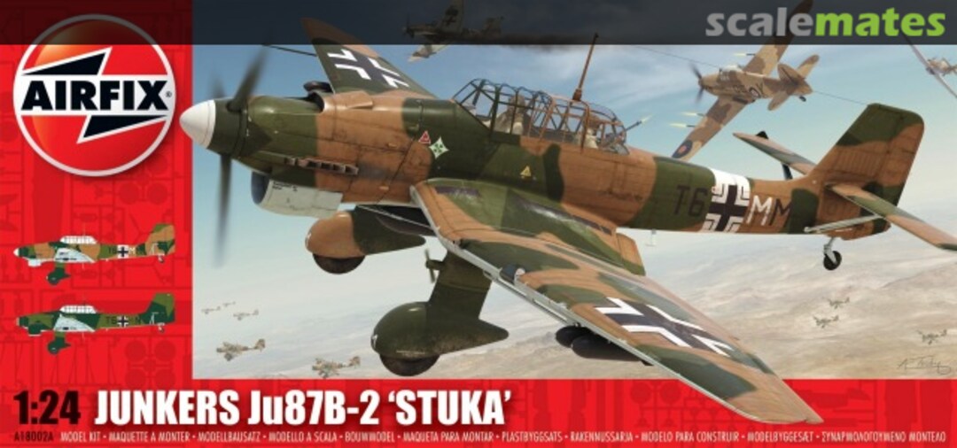 Boxart Junkers Ju87B-2 'Stuka' A18002A Airfix