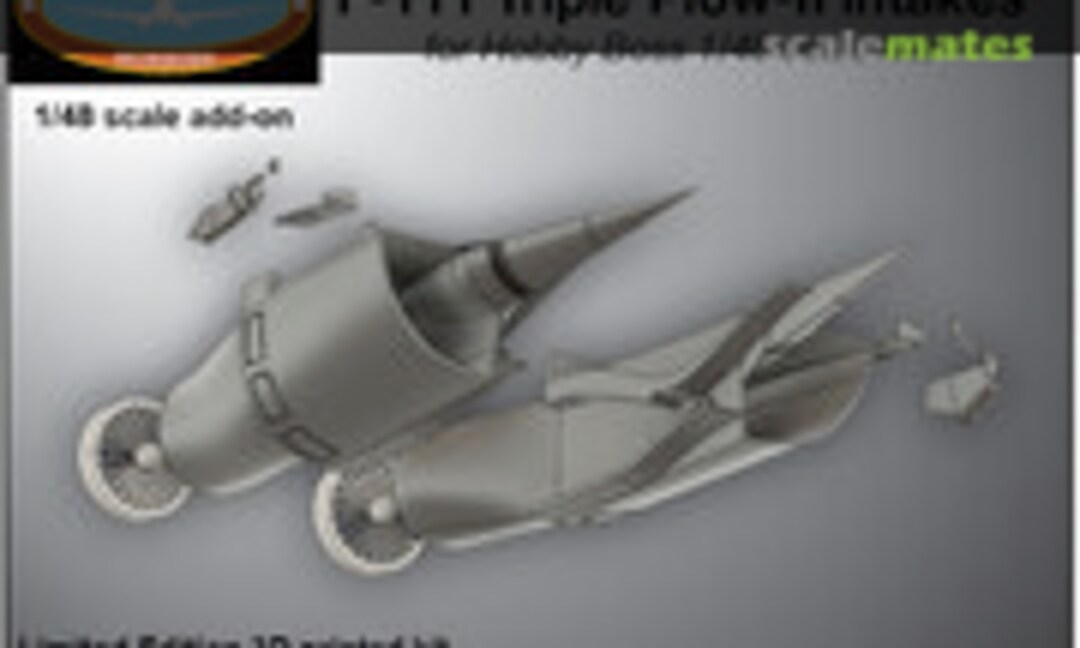 1:48 F-111 TP-II Seamless Intakes (Hobartville Hobbies HHS-48004B) HHS-48004B