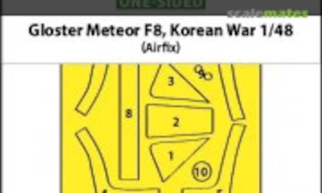 1:48 Gloster Meteor F.8, Korean war masks (ASK 200-M48268) 200-M48268