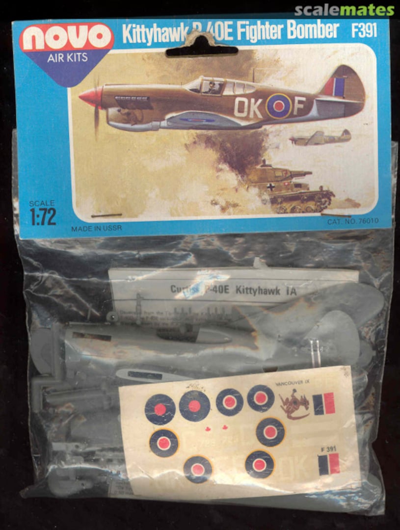 Boxart Kittyhawk P-40E Fighter Bomber 76010 Novo Boxart Kittyhawk P-40E Fighter Bomber 76010 Novo