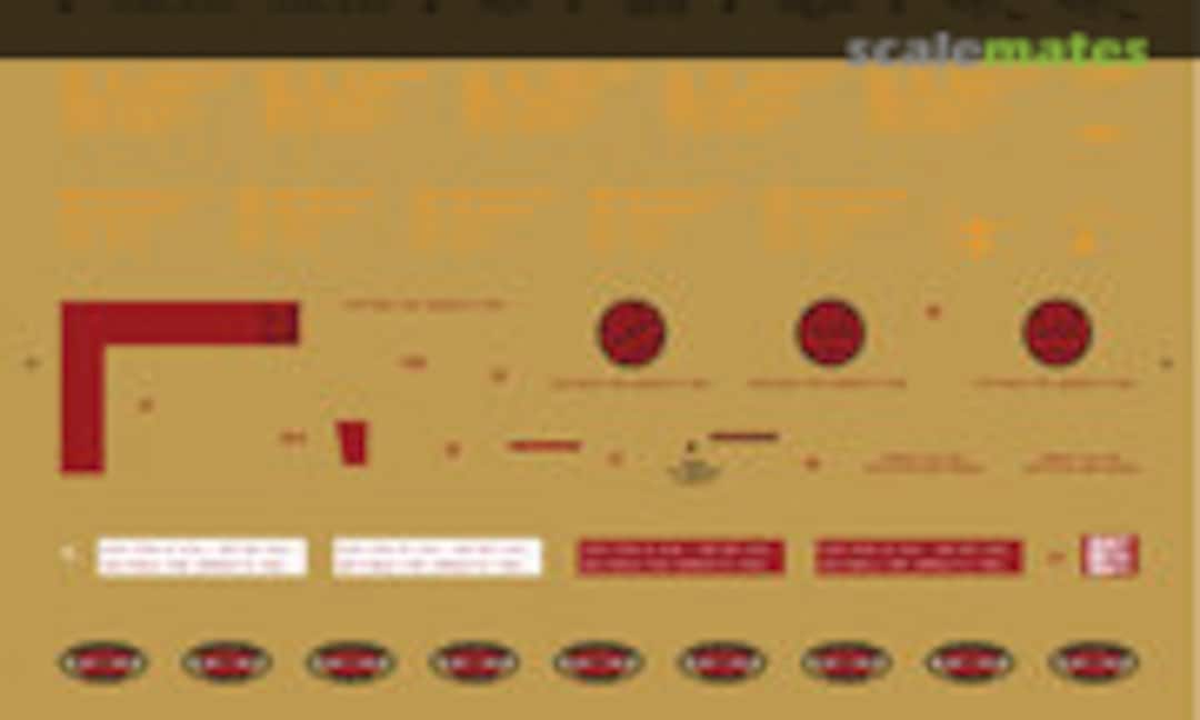 1:24 P-51 Mustang Stencils Ver 1.0 (HobbyDecal ST24002V1) ST24002V1