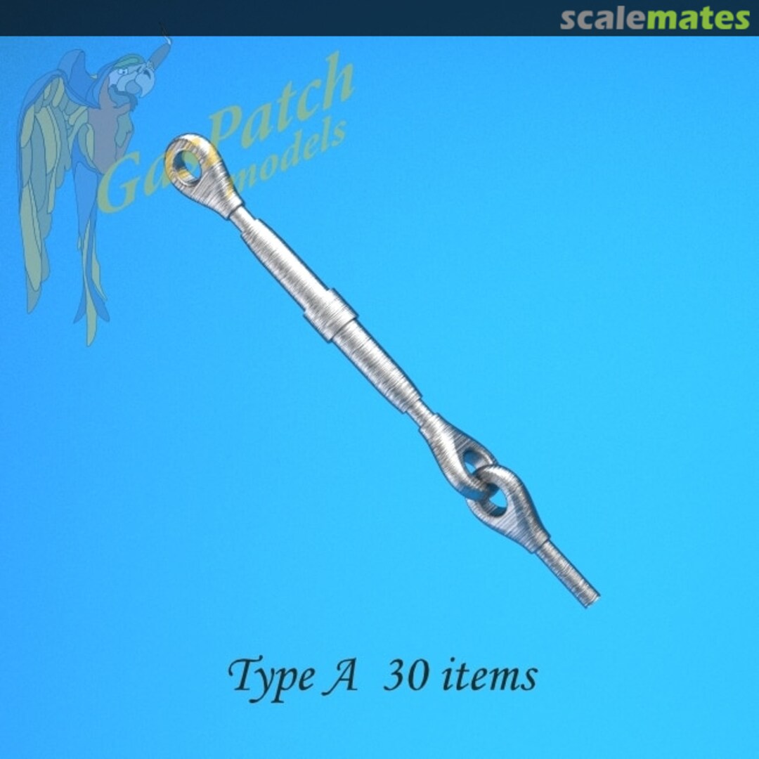 Boxart Metal Turnbuckles Type A 12-32004 GasPatch Models Boxart Metal Turnbuckles Type A 12-32004 GasPatch Models