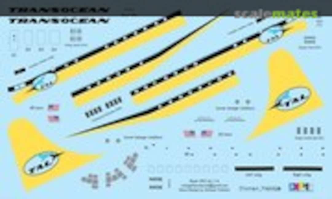 1:72 Stratocruiser Transocean (Vintage Flyer Decals VFD072-116) VFD072-116