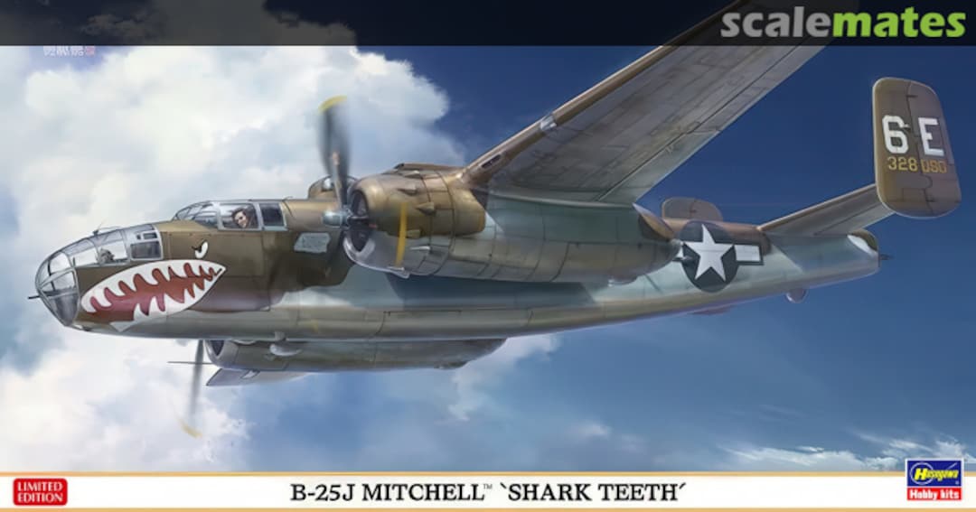 Boxart B-25J Mitchell 'Shark Teeth' 02187 Hasegawa