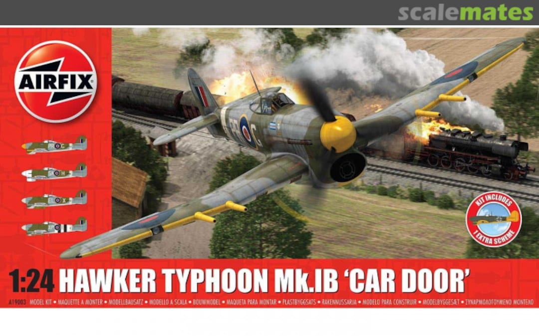 Boxart Hawker Typhoon Mk.1B 'Car Door' A19003A Airfix Boxart Hawker Typhoon Mk.1B 'Car Door' A19003A Airfix