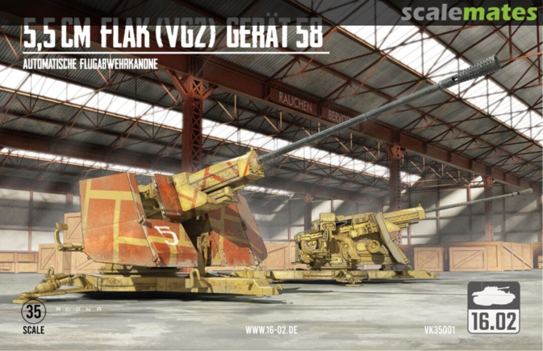 Boxart 5.5cm Flak (VG2) Gerät 58 VK35001 16.02 Boxart 5.5cm Flak (VG2) Gerät 58 VK35001 16.02