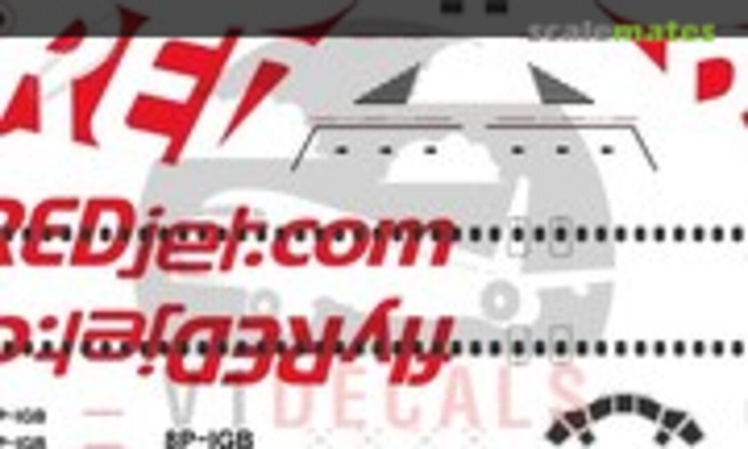 1:144 Redjet McDonnell Douglas MD-83 (V1 Decals V1D0308-144) V1D0308-144