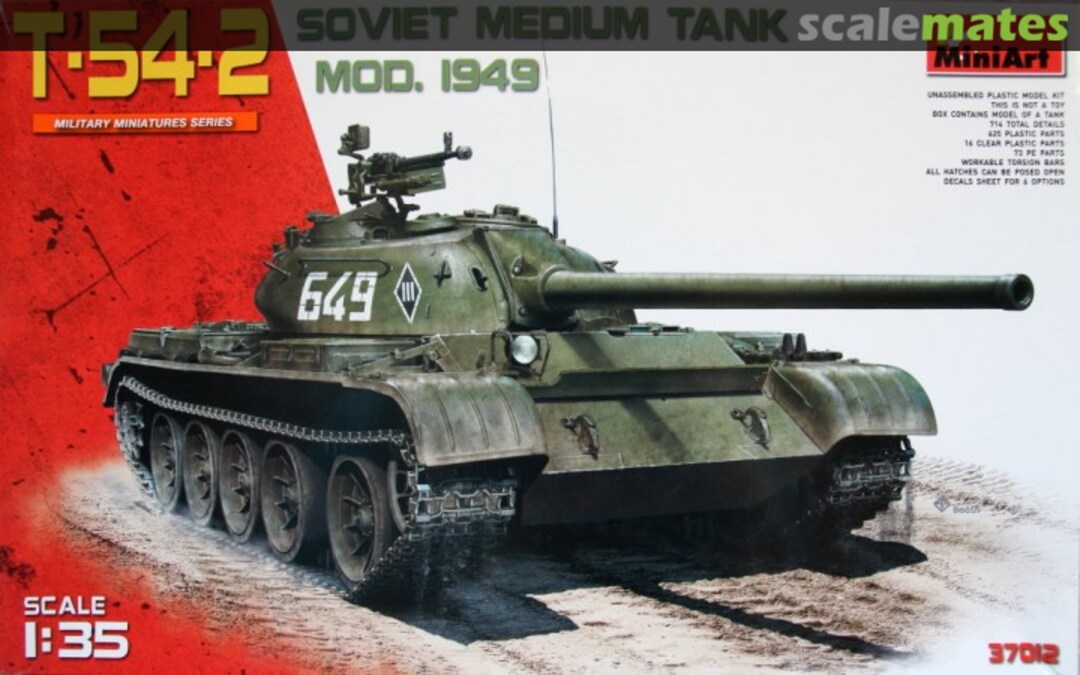 Boxart T-54-2 Mod. 1949 37012 MiniArt Boxart T-54-2 Mod. 1949 37012 MiniArt
