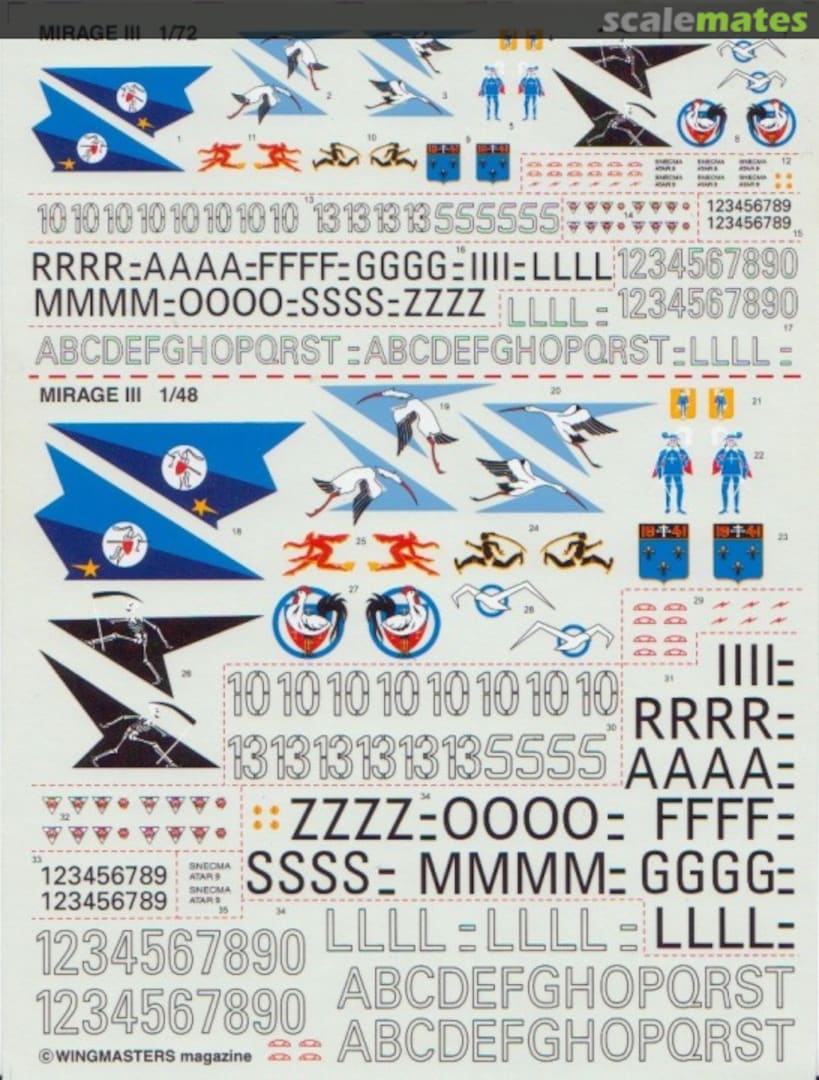 Boxart Mirage III Insignas & numbers 2 WingMasters Boxart Mirage III Insignas & numbers 2 WingMasters