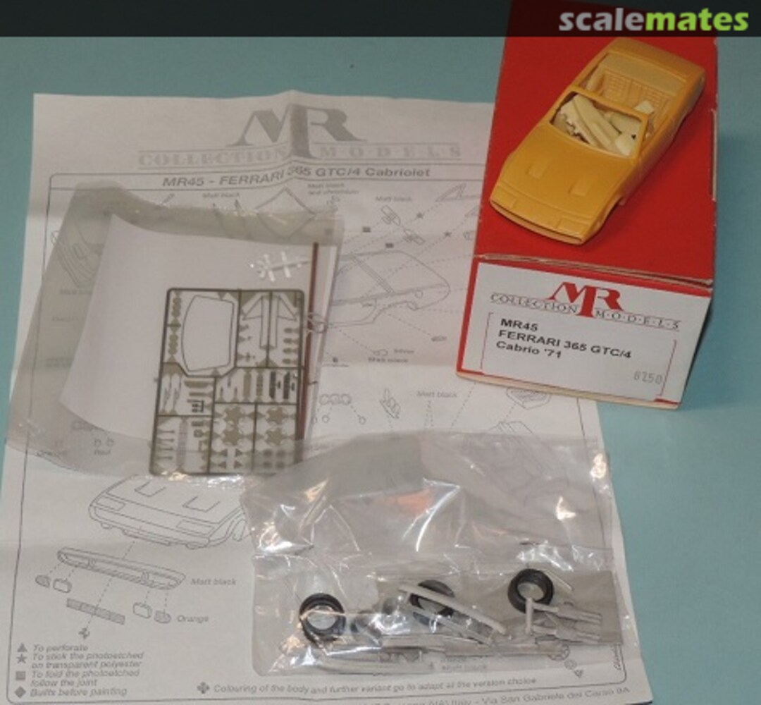 Boxart Ferrari 365 GTC/4 MR45 MR Collection Models Boxart Ferrari 365 GTC/4 MR45 MR Collection Models