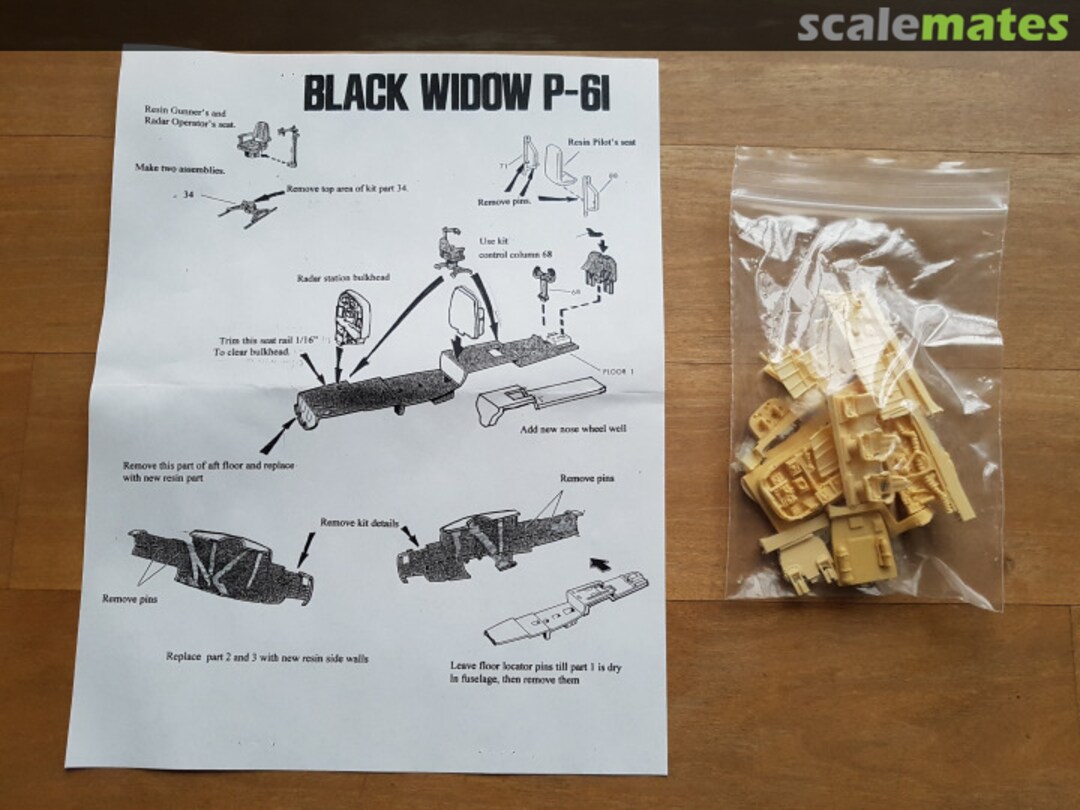 Boxart P-61 cockpit set LSM 0260 Lone Star Models Boxart P-61 cockpit set LSM 0260 Lone Star Models