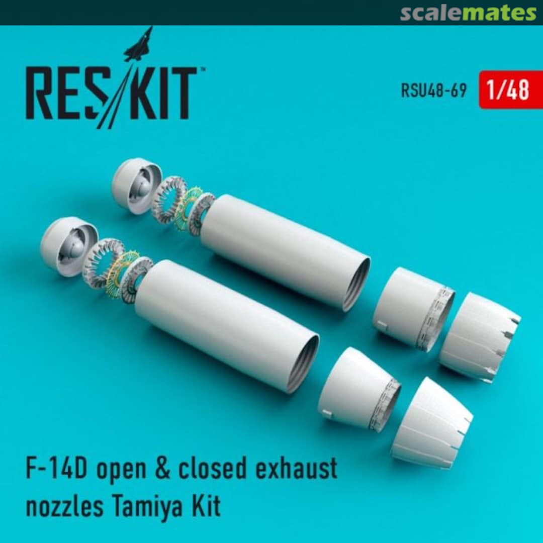 Boxart F-14D Tomcat - closed & open exhaust nozzles RSU48-0069 ResKit Boxart F-14D Tomcat - closed & open exhaust nozzles RSU48-0069 ResKit