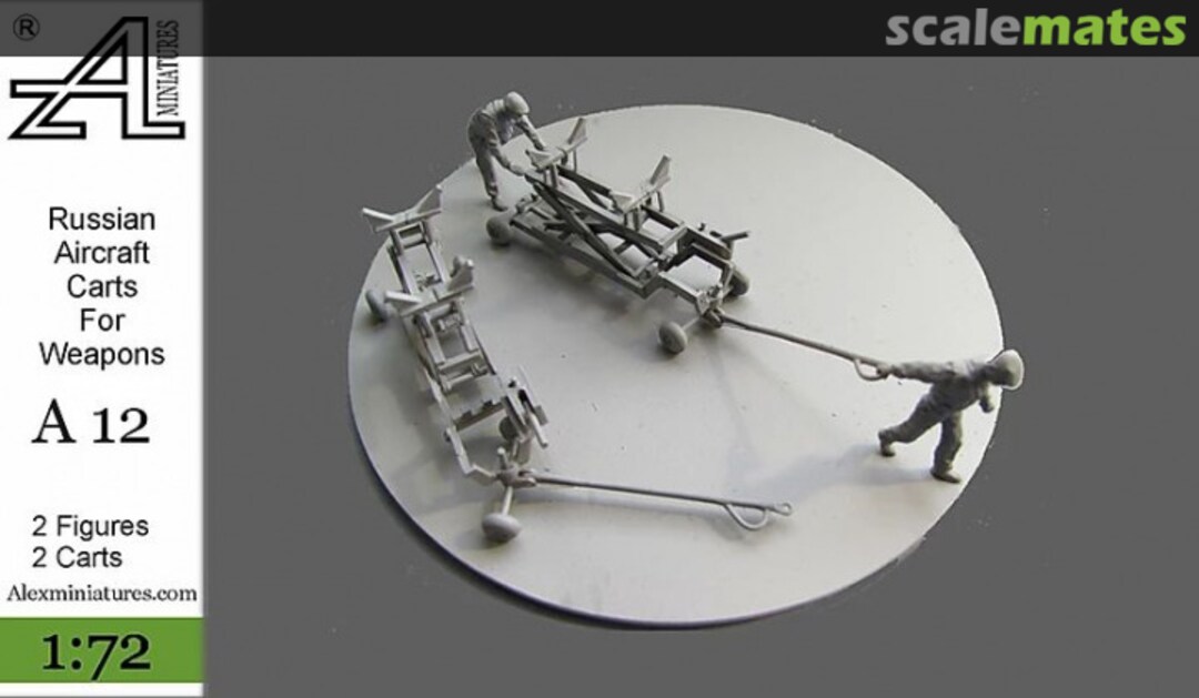 Boxart Russian Aircraft Carts for Weapons A12 Alex Miniatures Boxart Russian Aircraft Carts for Weapons A12 Alex Miniatures