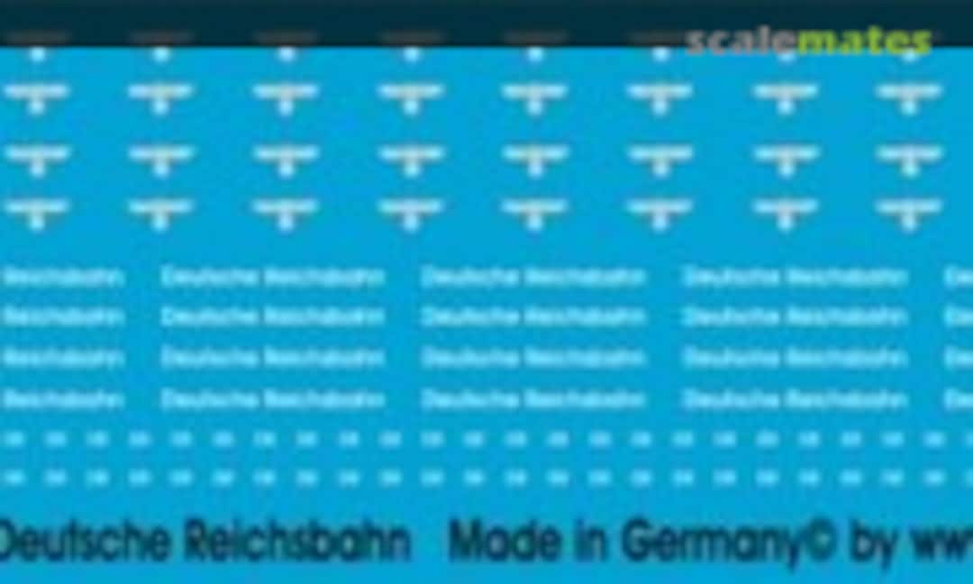 1:120 Reichsbahnadler und Beschriftung Deutsche Reichsbahn - DR (Peddinghaus-Decals EP 1193) EP 1193