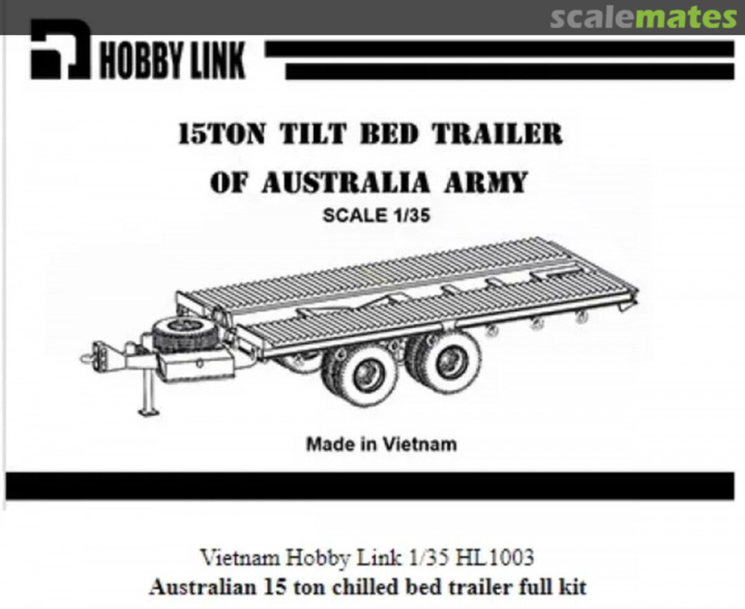Boxart 15ton Tilt Bed Trailer of Australia Army HL1003 Hobby Link Boxart 15ton Tilt Bed Trailer of Australia Army HL1003 Hobby Link