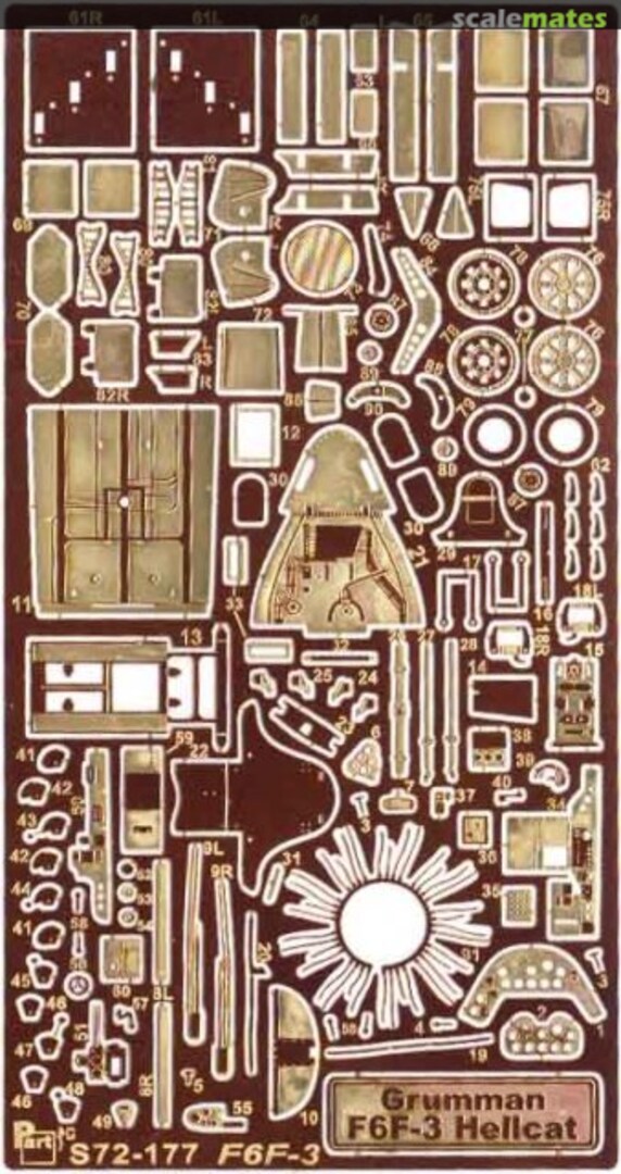Boxart F6F-3 Hellcat S72-177 Part Boxart F6F-3 Hellcat S72-177 Part