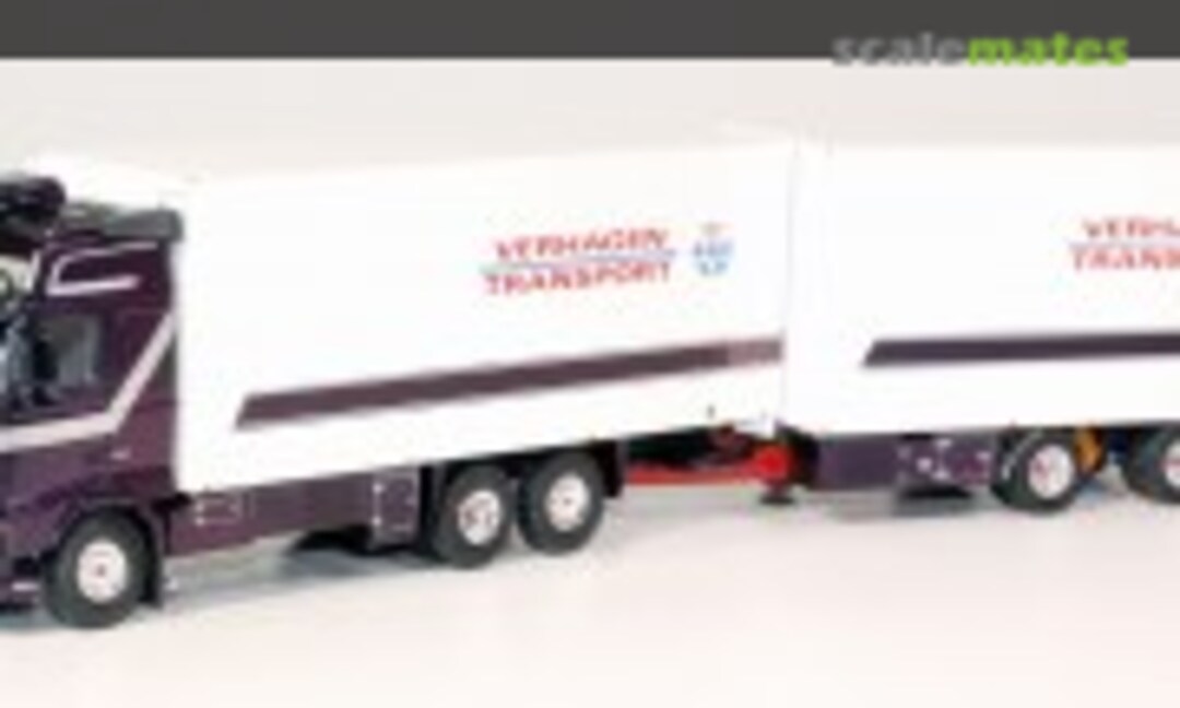 Volvo FH12 GL XL reefer truck with tandem trailer 2axle &quot;Verhagen Transport&quot; (Tekno 54395)