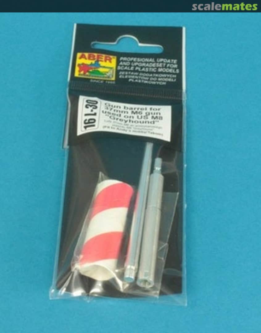 Boxart Gun Barrel for 37mm M6 Gun used on M8 "Greyhound" 16L-30 Aber Boxart Gun Barrel for 37mm M6 Gun used on M8 "Greyhound" 16L-30 Aber
