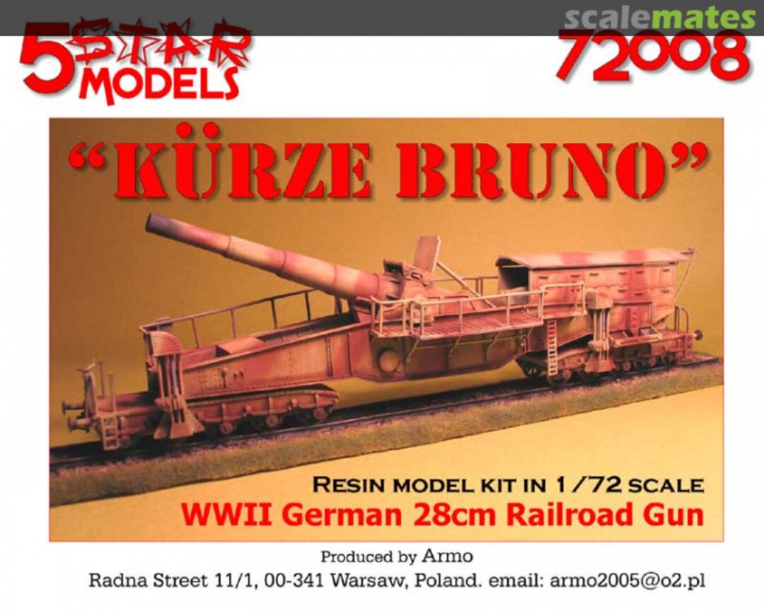 Boxart 28cm Kurze Bruno 72008 5 Star Models Boxart 28cm Kurze Bruno 72008 5 Star Models