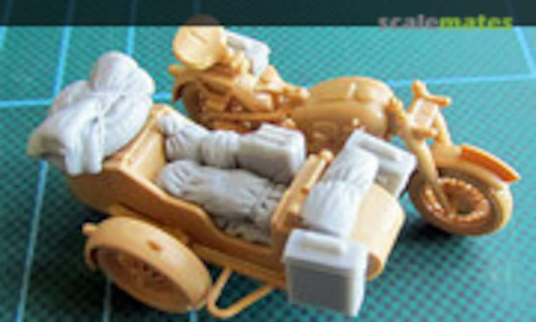 1:48 German motorcycle storage set (Tamiya) (Red Zebra Limited )