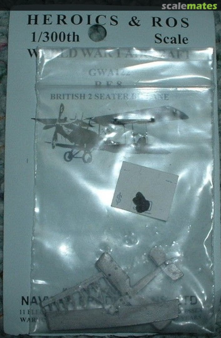 Boxart R.E.8 British 2 Seater Biplane GWA122 Heroics & Ros